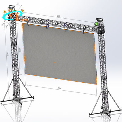 LED Ekran Ekran Paneli İçin Yer Destek Sistemi Video Uçan Duvar Makası