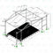 400mm * 400mm Alüminyum Aydınlatma Kafes Küresel Kafes Çatı Kafes Sistemi, Çin Sahne Aydınlatma Kafes Konser Sahne Kafes