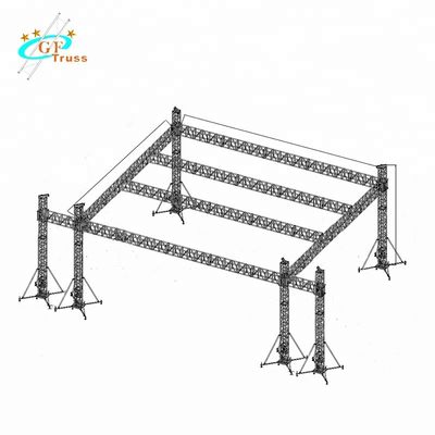 Sahne Çatı 50 * 2mm Alt Ana Tüp için Konser Aydınlatma Kulesi Makas