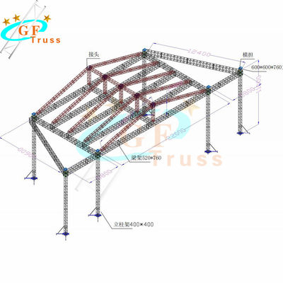 CAD çizim ile popüler tasarım alüminyum açık çatı makas