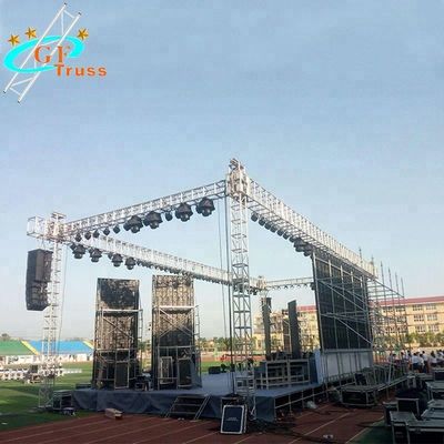 Alüminyum Aydınlatma Kirişi Dış Mekan Konser Sahnesi 50 * 3mm Tüp