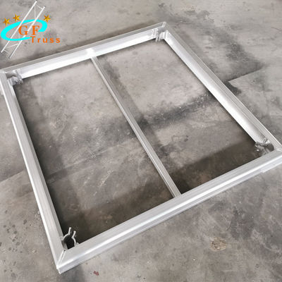 Siyah Alüminyum Alaşımlı 4 Ayaklı 2.62ft Sergi Diy Sahne Platformu