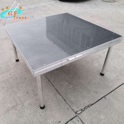 Siyah Alüminyum Alaşımlı 4 Ayaklı 2.62ft Sergi Diy Sahne Platformu