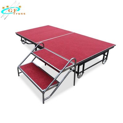 Ayarlanabilir 6082 T6 Alüminyum Kademeli Platform Katlanabilir