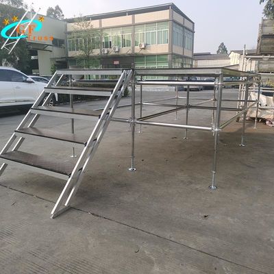 Platform 6061-T6 Alüminyum Makas Kademeli Hareketli İskele