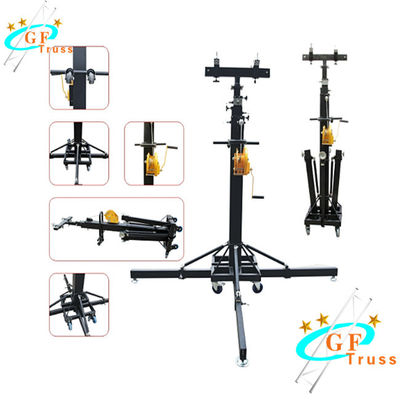 Prerformance için 6M Siyah Alu 6061-T6 Krank Kafes Hoparlör Standı