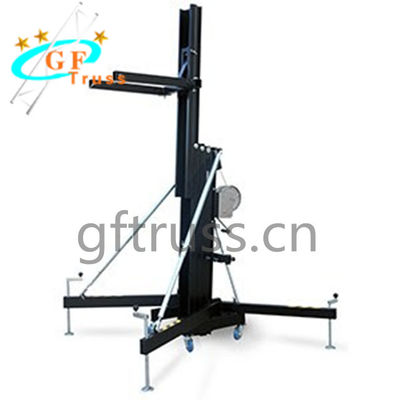 Prerformance için 6M Siyah Alu 6061-T6 Krank Kafes Hoparlör Standı