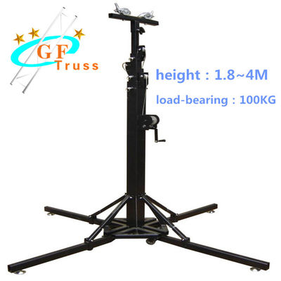 Prerformance için 6M Siyah Alu 6061-T6 Krank Kafes Hoparlör Standı
