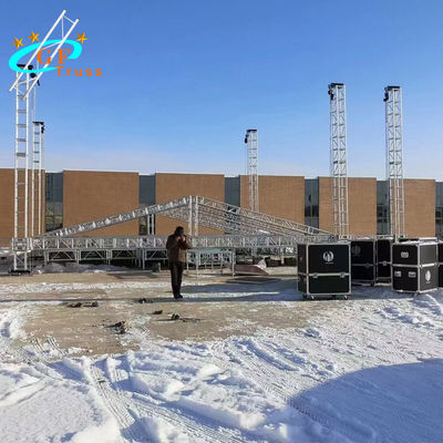 Asansör için 50 * 3mm Tüp Teleskopik Alüminyum Çatı Makas Sistemi