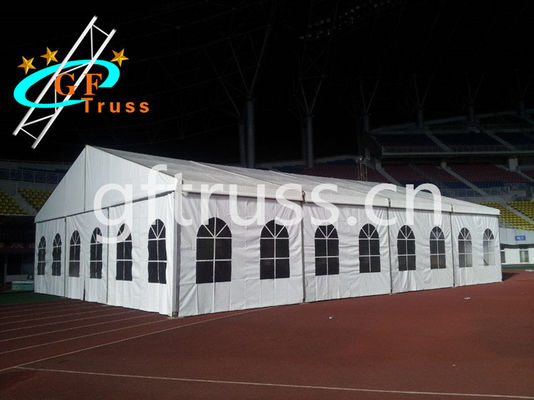 Yırtılmaya Dayanıklı 10 × 20M Alüminyum Düğün Çerçevesi Çadırları 100 Kişi Tutar