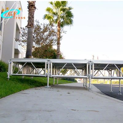 Ağır Hizmet Tipi Alüminyum Sahne Platformu 0.9m Ayarlanabilir Yükseklik