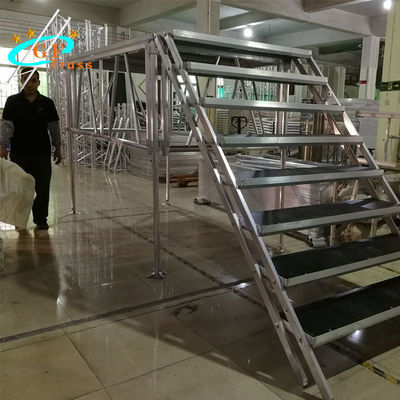 1.22M * 2.44M Dış Mekan Alüminyum Sahne Platformu Özelleştirilebilir Renk