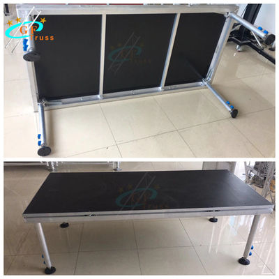 Katlanır Güverte 1mx2m Alüminyum Sahne Platformu DJ Konseri