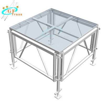 TUV Şeffaf Temperli Cam Sahne Maksimum Yük 750kg/Sqm