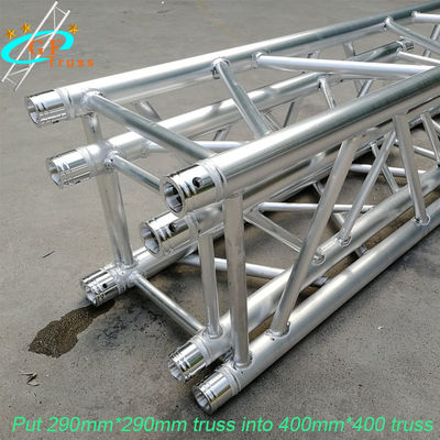 Taşınabilir 290*290mm Alüminyum Spigot Truss Gümüş Siyah Mavi Renk